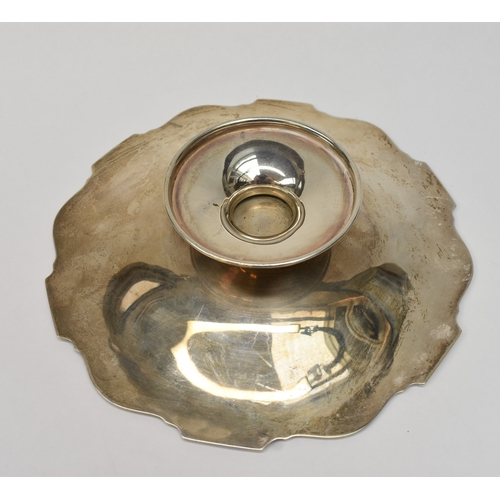 8053 - A Barker Brothers Silver Ltd silver comport with engraved details 