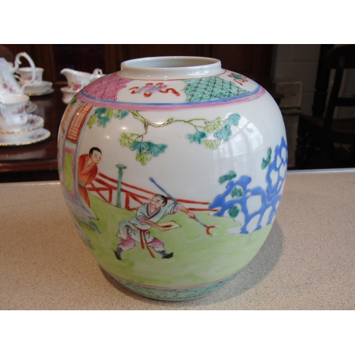 1002 - A large 19th Century Chinese blue and white bowl, 37cm diameter (a/f), Oriental dish (a/f) and a gin... 