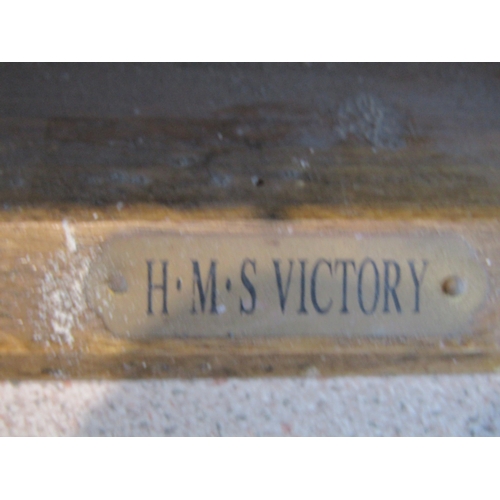 1007 - A model of HMS Victory on stand, approximately 53cm long