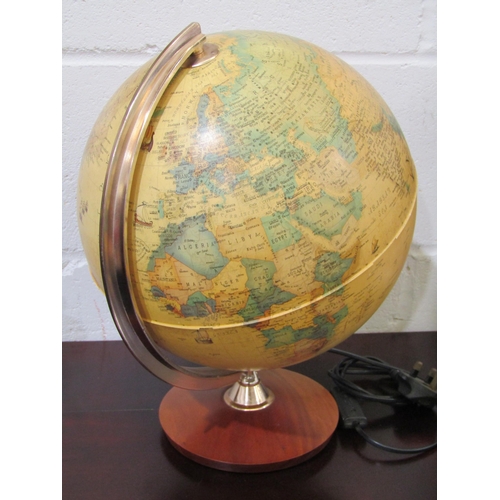1033 - A Tecnodidattica light-up World globe lamp, made in Italy