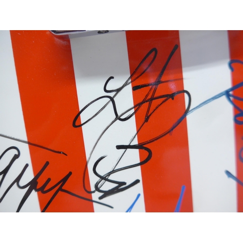 8288 - The Rolling Stones signed guitar - A Les Paul style electric guitar in American stars and stripes fi... 