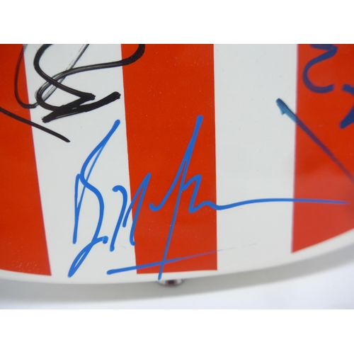 8288 - The Rolling Stones signed guitar - A Les Paul style electric guitar in American stars and stripes fi... 