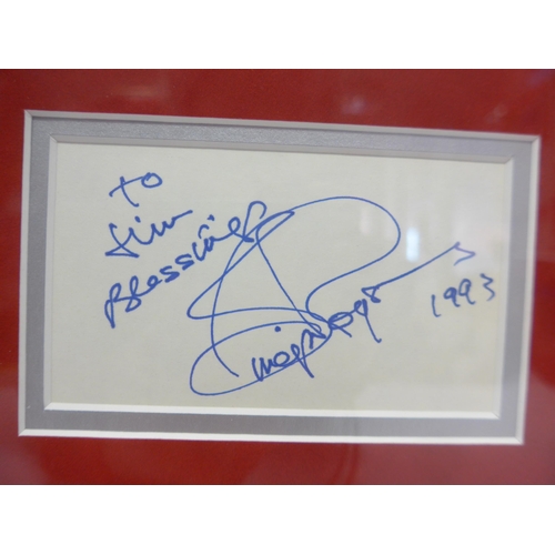 8295 - Ginger Rogers & Fred Astaire autographs - Two autograph album pages signed in black by Fred Astaire ... 