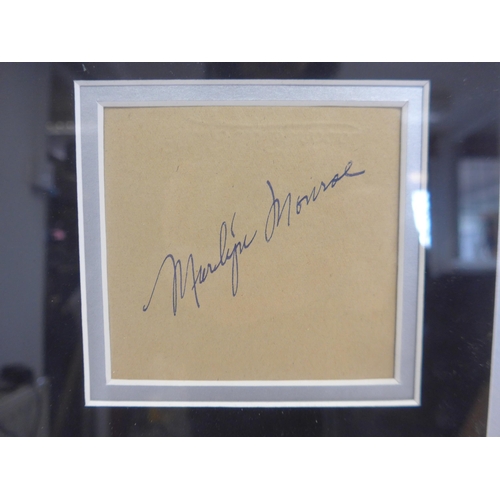 8281 - 'Some Like It Hot' cast autographs - Four autograph album pages or pieces of paper signed by the fil... 