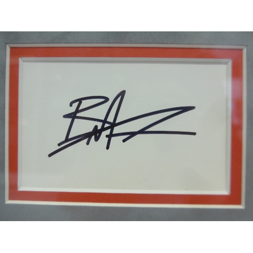 8283 - 'The Crow' Brandon Lee autograph - A piece of paper signed in black marker pen by Brandon Lee, mount... 