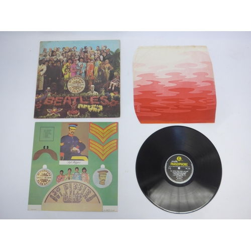 8166 - THE BEATLES: 'Sgt. Pepper's Lonely Hearts Club Band' LP, original 1967 UK mono pressing with black/y... 