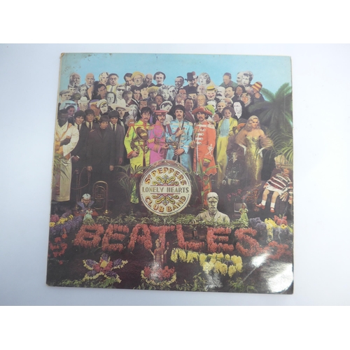 8166 - THE BEATLES: 'Sgt. Pepper's Lonely Hearts Club Band' LP, original 1967 UK mono pressing with black/y... 