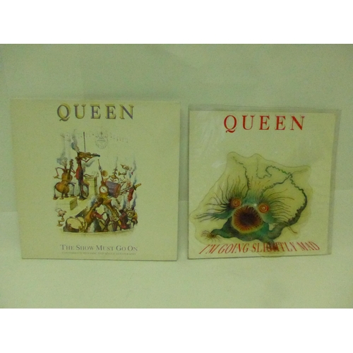 8186 - QUEEN: 'The Show Must Go On' limited edition etched single sided 12