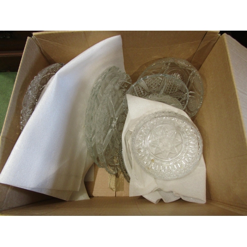 4058 - Two boxes of mixed ceramics and glassware along with plated cutlery and Weylux 