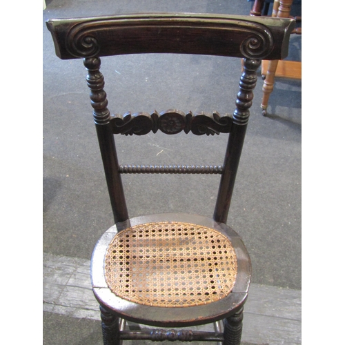 1004 - A child's Regency simulated rosewood deportment chair
