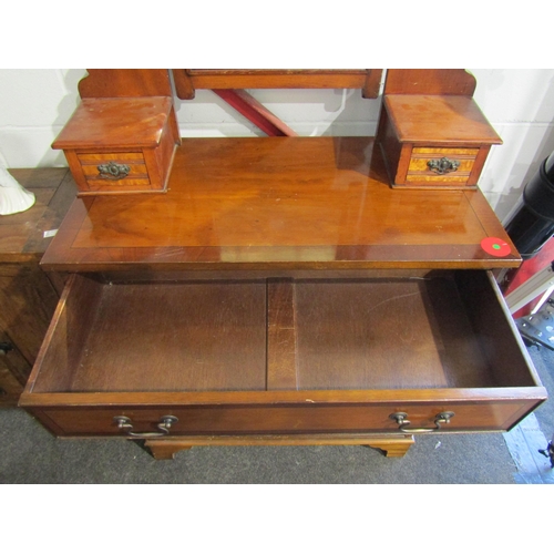 1025 - A reproduction mahogany chest of four long drawers on bracket feet, 92cm tall x 84cm wide x 44cm dee... 