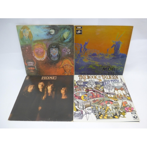 8231 - Prog / Classic Rock - Four LPs to include KING CRIMSON: 'In The Wake Of Poseidon' with Island pink 