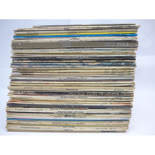 8213 - A varied collection of approximately seventy LPs, artists include The Rolling Stones, The Beatles, T... 