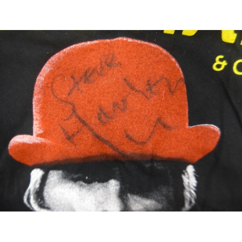 8292 - Two autographed band t-shirts to include The Zombies, signed by Rod Argent and Colin Blunstone (size... 