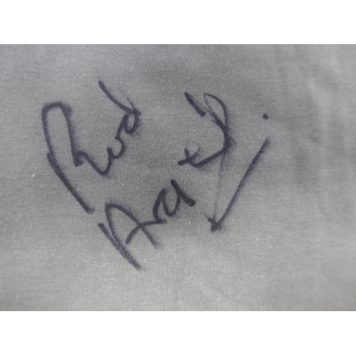 8292 - Two autographed band t-shirts to include The Zombies, signed by Rod Argent and Colin Blunstone (size... 