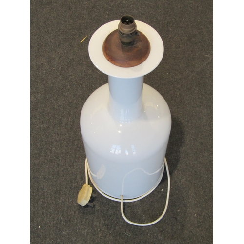 1003 - A Holmegaarde Gul vase converted to a lamp, 59cm overall height