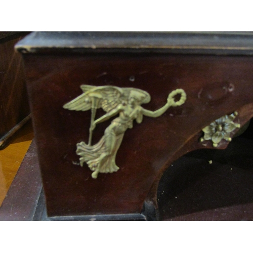 1024 - Circa 1840 South German / Austrian mantel clock with unsigned grande sonnerie movement with silk sus... 