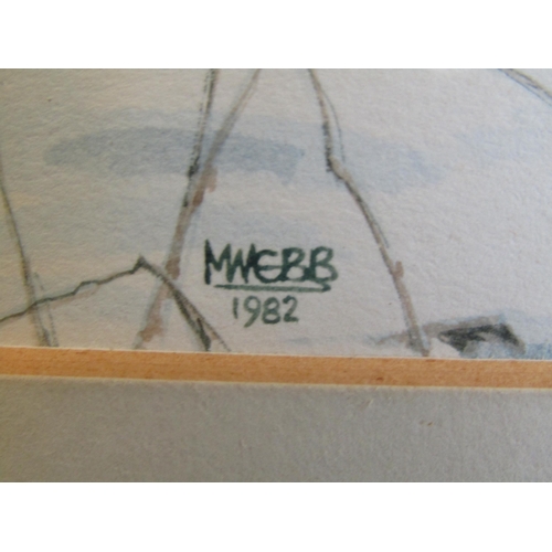 1057 - MIKE WEBB (local artist): Watercolour titled 