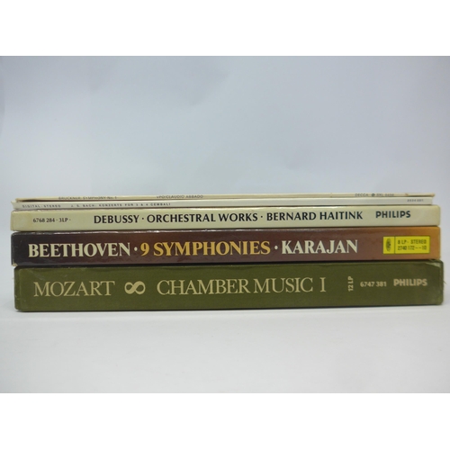8257 - Classical - A collection of classical LPs and box sets to include Bruckner, Vienna Philharmonic Orch... 