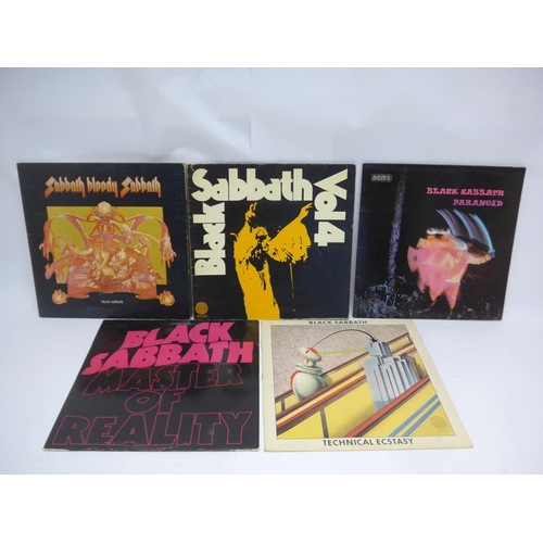 8135 - Hard Rock / Heavy Metal - BLACK SABBATH: Five LPs to include 'Black Sabbath Vol 4' original German p... 