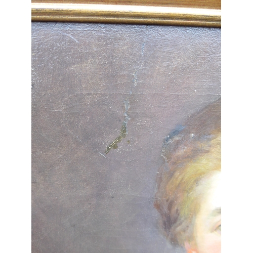9031 - DANIEL PENDER DAVIDSON (1855-1933) A framed oil on canvas, laid to board, portrait of a young lady. ... 