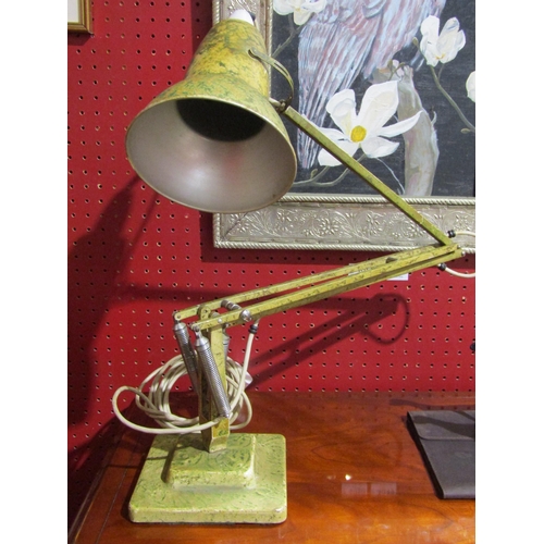 4051 - A Herbert Terry anglepoise style lamp with marbled effect
