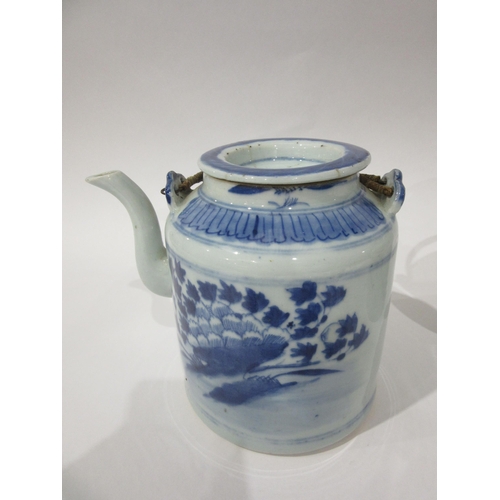 4025 - Five various Oriental teapots, one without lid