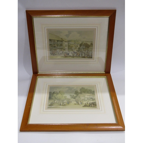 After Rowlandson two modern prints of 18th/19th Century life, framed ...