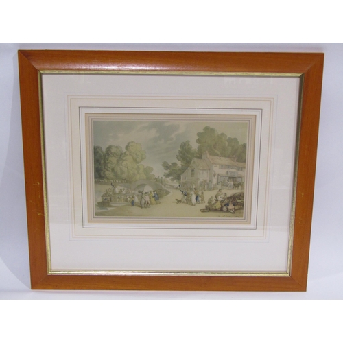 After Rowlandson two modern prints of 18th/19th Century life, framed ...