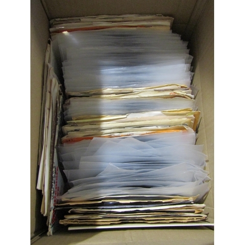 1056 - Two boxes containing a collection of predominantly Country vinyl 7