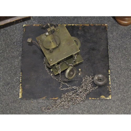 1021 - An oak cased Grandfather clock for restoration