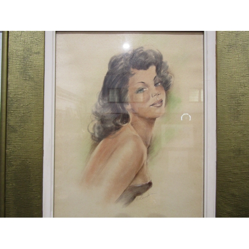 1022 - A French circa 1950's pastel drawing of a 