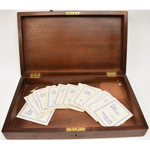 8039 - John Pinches, London 1974, The Lord Montague Collection of Great Car silver ingots in presentation c... 