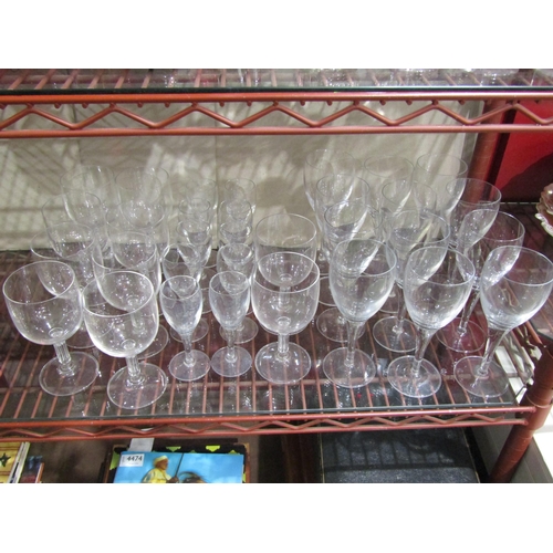 4412 - A collection of glassware to include ten Villeroy & Boch square stemmed wine glasses