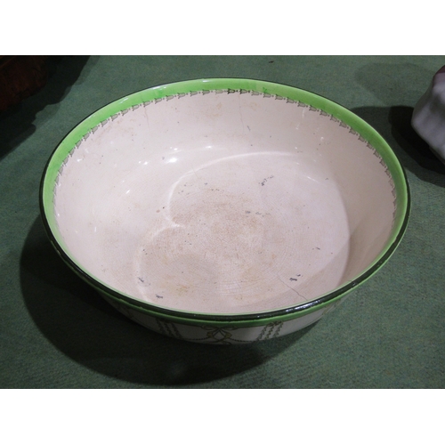 4220 - Blue and white meat plates, ceramic duck, jug, wash bowl and wash jug etc. Some a/f