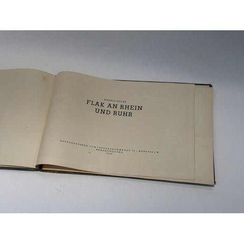 4043 - A single Third Reich era German volume, 'FLAK AN RHEIN UND RUHR' by Harald Seiler, 1942, hard cover,... 