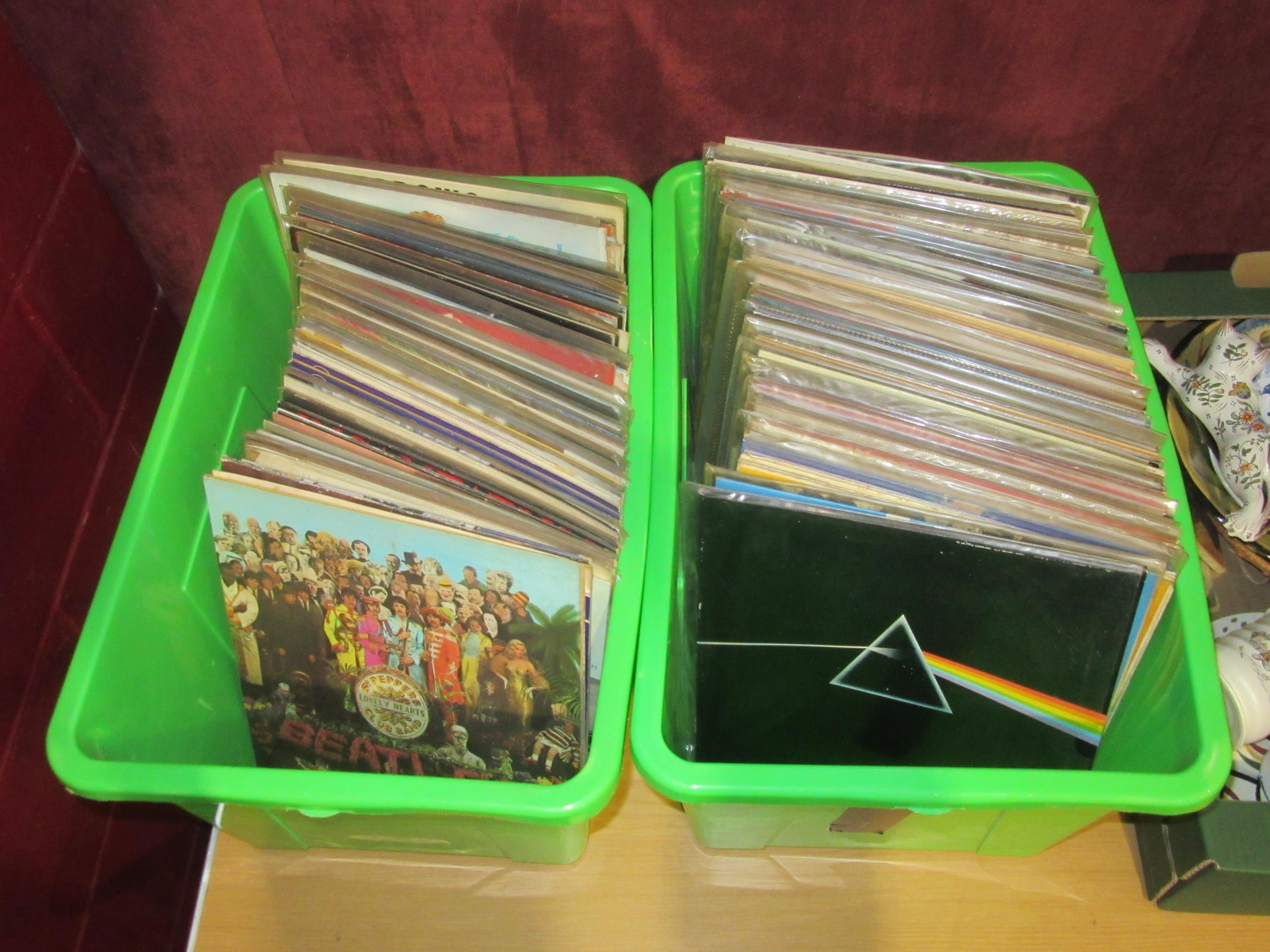 A collection of approx. 130 vinyl LP records artists to include Pink ...