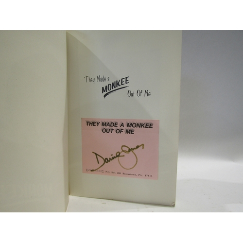 1079 - DAVY JONES: An autographed copy of ‘They Made a Monkee Out of Me’