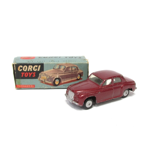 Corgi Toys diecast model #204 Rover 90 Saloon car in metallic Cerise ...