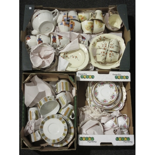1435 - WITHDRAWN - A quantity of vintage tea sets to include Alfred Meakin 