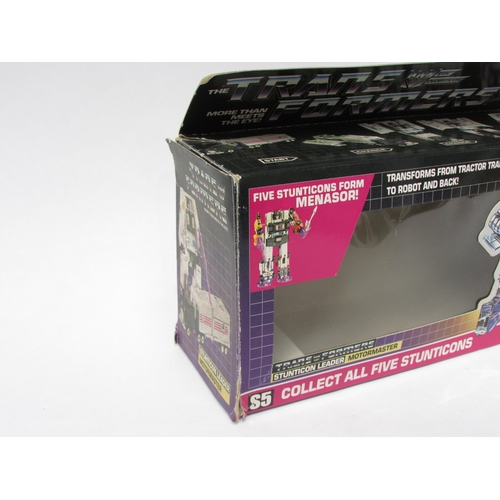 7022 - Hasbro Takara Transformers 1980s First Generation (G1) unboxed Decepticon 'Menasor' formed from the ... 