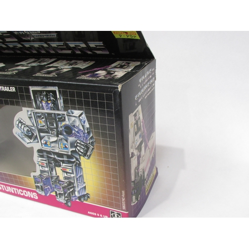 7022 - Hasbro Takara Transformers 1980s First Generation (G1) unboxed Decepticon 'Menasor' formed from the ... 