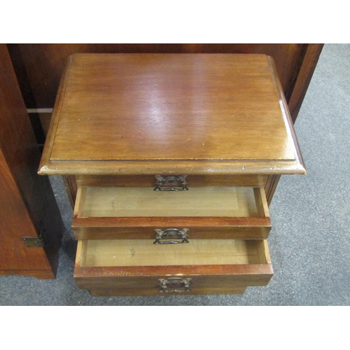 1112 - An oak apprentice piece small seven drawer graduated cabinet, constructed circa 1920, 19
