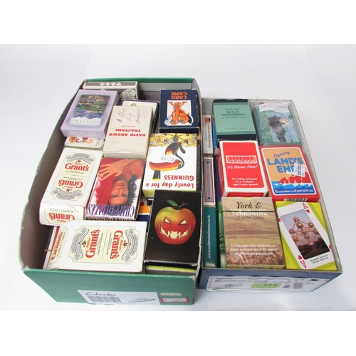 7062 - Collection of contemporary advertising and tourist playing cards to include Guinness, Ireland, Suffo... 