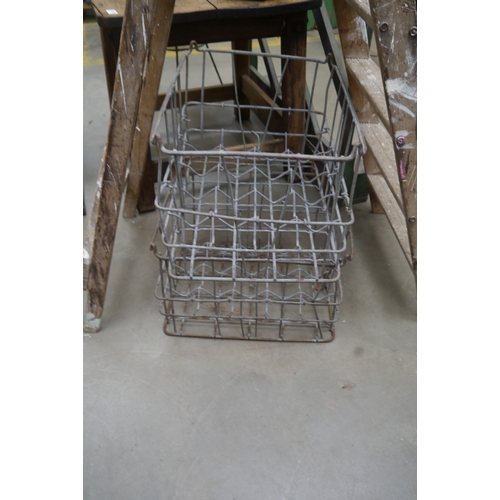 2024 - Two wire rack bottle crates with a mesh fire screen