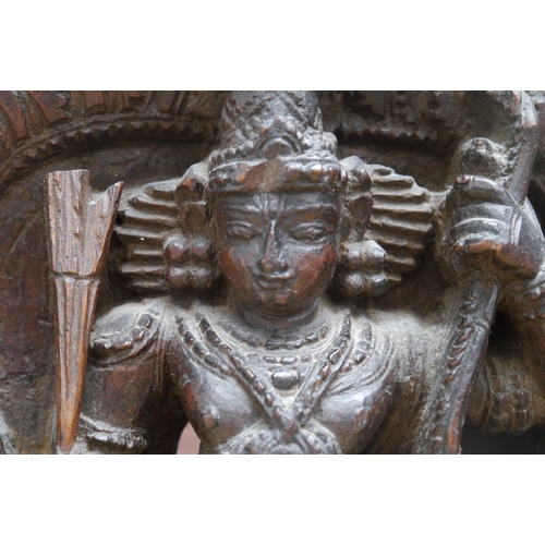 2044 - An Indian hardwood carving of Shiva