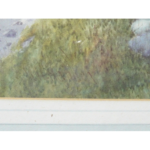 9001 - WILLIAM HENRY MANDER (1880-1922) A pair of framed and glazed watercolours - 'The Old Bridge near Bed... 