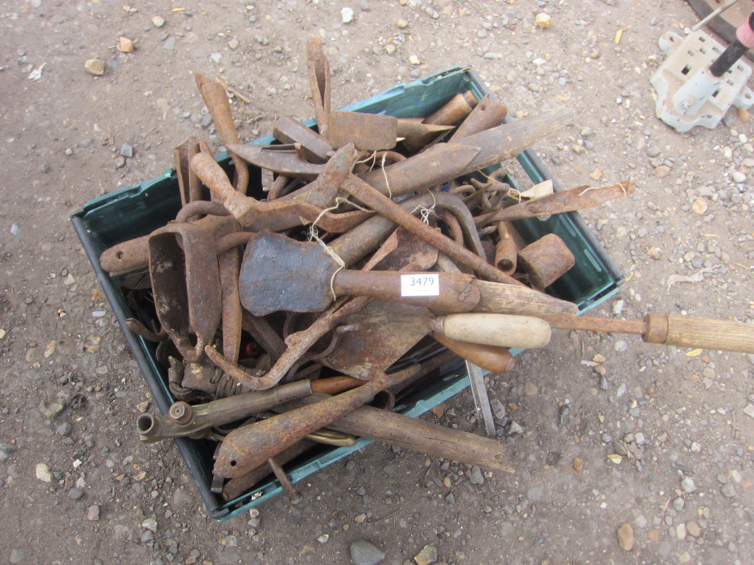 A box of bygone tools
