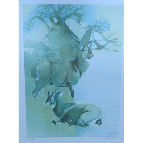 9039 - KEITH ERIC JOUBERT (South African 1948-2013) A set of four framed and glazed limited edition prints ... 