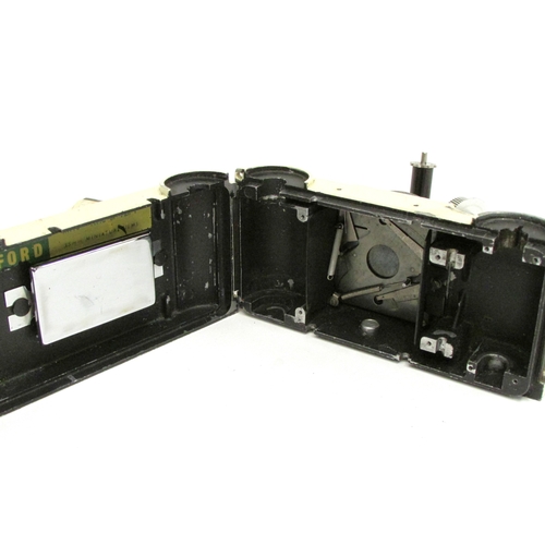 7025 - A 1950s Ilford Advocate Series II film camera for restoration / repair, serial 1919-588, white/ivory... 